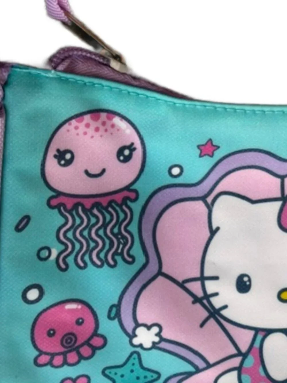 Licensed Sanrio Hello Kitty Zip Pouch Coin Purse Mini Clutch Mermaid Design